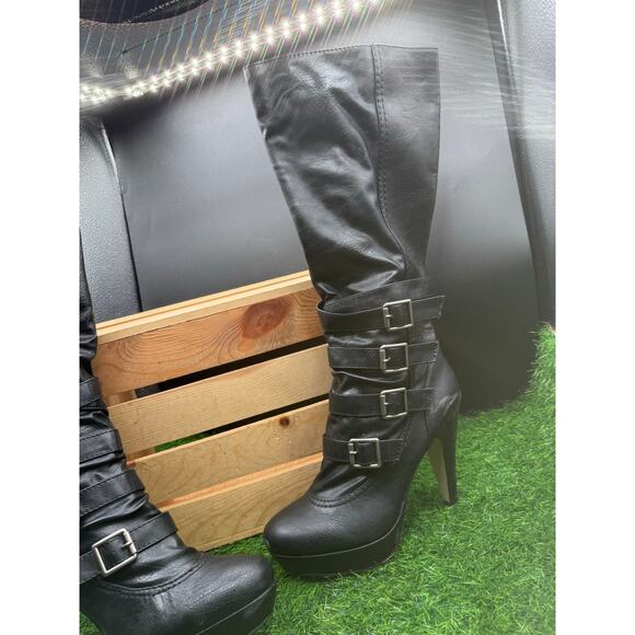 Life Stride -Black Riding Boots- Size 7.5W - Picture 3 of 9